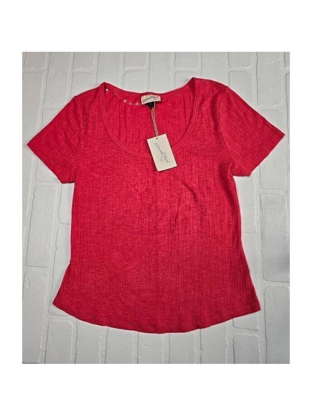 Universal Thread Scoop Neck Top Textured XL